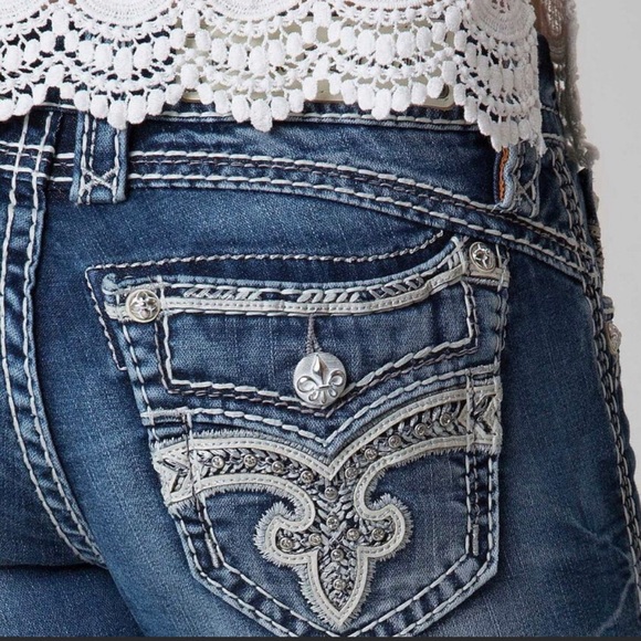 Rock Revival Denim - Rock Revival “Yeon” Embellished Skinny Jeans